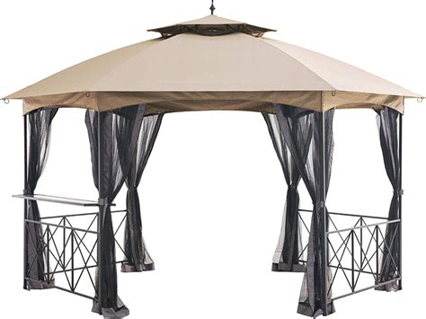 Amazon.com : Garden Winds Replacement Canopy Top Cover for The Genoa Hexagon Gazebo - RipLock ...