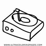 Turntable Coloring Pages For Kids  Free To sketch template