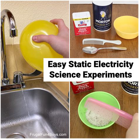 Easy Static Electricity Science Experiments - Frugal Fun For Boys and Girls