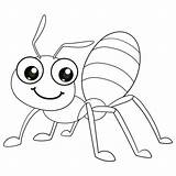 Cute Smiling Ant coloring page  Download Print Or Color Online For Free sketch template