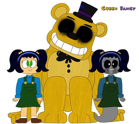 Golden Freddy and Cassidy (OLD) by CubenFancy on DeviantArt