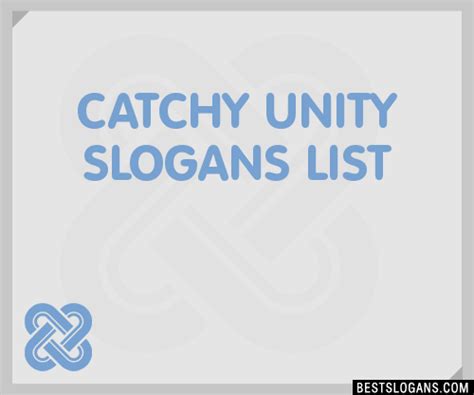 30+ Catchy Unity Slogans List, Taglines, Phrases & Names 2019