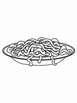 21  Spaghetti Coloring Page NanetteKareem sketch template