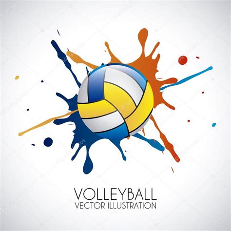 Diseño de voleibol vector, gráfico vectorial © yupiramos imagen #27060509