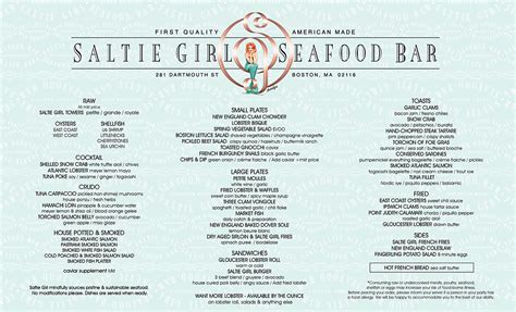 Here's the Menu at Saltie Girl, Opening June 1