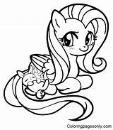 Fluttershy Coloring Pages Printable For Free Download sketch template