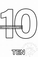 Number 10 Coloring Pages For Preschoolers sketch template