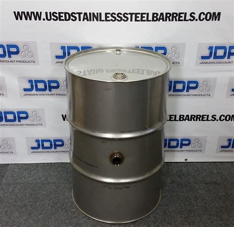 New 55 Gallon Stainless Steel Barrel | Closed Top (1.2 mm)