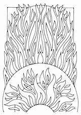 Fire Coloring Pages Printable  Templates sketch template