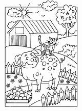 Preschool Farm Coloring Page sketch template