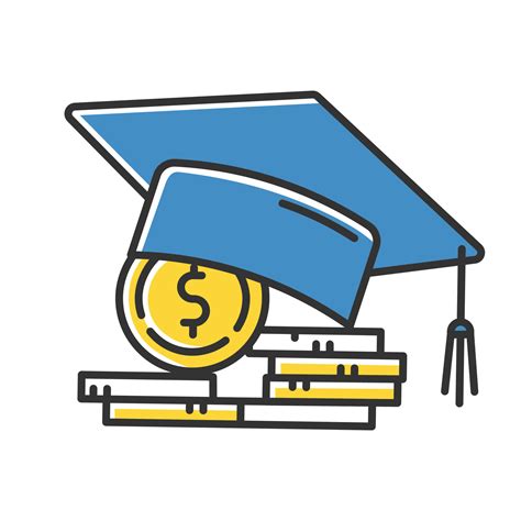 Student loan color icon. Credit to pay for university education ...