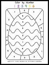 FREE Printable Easter Egg Color By Number Coloring Page With Waves  sketch template