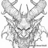 Demon Coloring Pages  Free & Printable sketch template