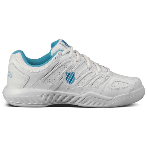 K-Swiss Womens Calabasas All Court Tennis Shoes - White/Blue ...