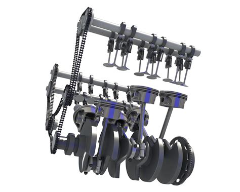 3D Models - Cylinders Crankshaft Animation – 3D Horse