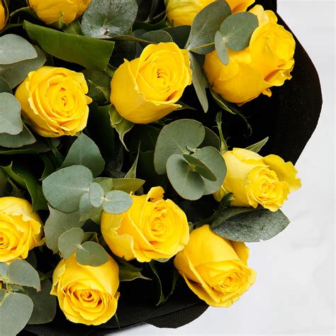 Buy Sunshine 20 Yellow Roses Bouquet | Arablly.com