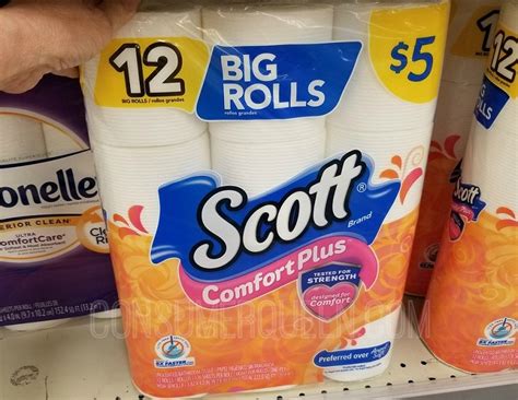 Scott Comfort Plus Tissue -12 BIG Rolls $2.72 at Walgreens