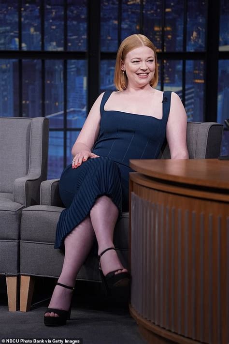 Sarah Snook talks discovering Shiv Halloween costumes and Season 3 of Succession on Seth Meyers ...