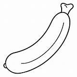 Premium Vector  Sausage Outline coloring Book Page Line Art sketch template