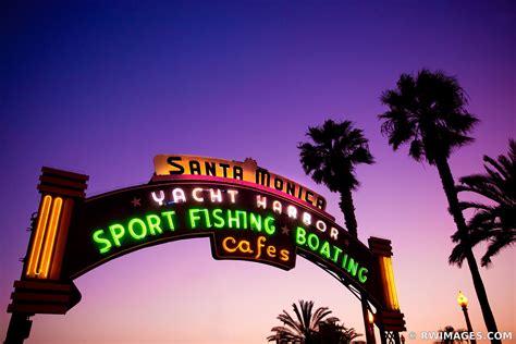 Framed Photo Print Picture of SANTA MONICA YACHT HARBOR NEON SIGN Print ...