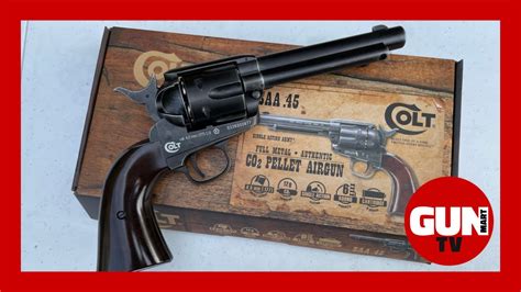 GUN TEST: Umarex Colt Single Action Army CO2 revolver - YouTube