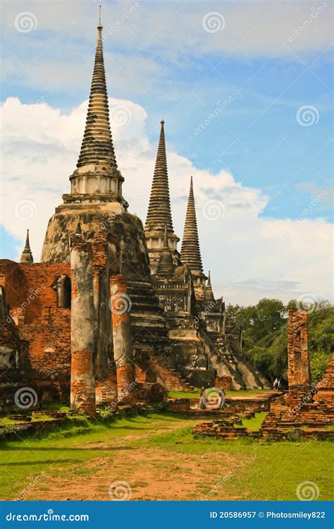 Ancient Palace of Ayutthaya Stock Image - Image of architecture, palace: 20586957