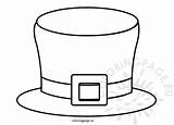 Irish elf hat  Coloring Page sketch template