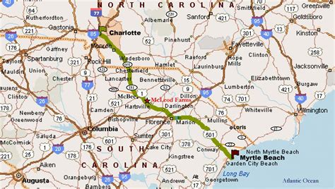 South Carolina County Map With Roads