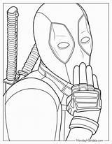 20 Deadpool Coloring Pages Free PDF Printables sketch template