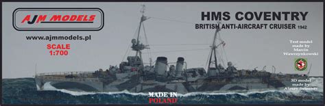 1/700 AJM Models Scale Hms Coventry 1942 - Squadron.com