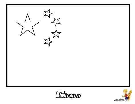 China Flag Coloring Page - Coloring Home