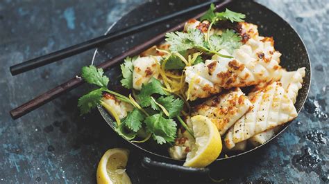 Zesty lemon grilled calamari with garlic recipe | Live Better