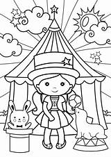 Circus Tent Coloring Pages Preschool sketch template