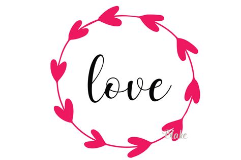 Love svg CUT file Hearts SVG Love cut file Love with hearts (117349) | SVGs | Design Bundles