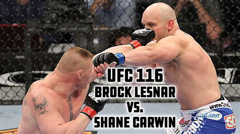 UFC Classic Fight: Brock Lesnar vs. Shane Carwin - MMAWeekly.com | UFC and MMA News, Results ...