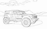 Bronco Front View Coloring Pages sketch template