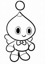 Sonic Chao Personagem Tudodesenhos Sketch Coloring Page sketch template