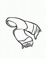 Scarf Coloring Page sketch template
