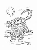 Moana 11 coloring Page sketch template