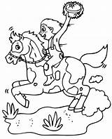 Boy riding A horse  Animals Coloring Pages For Adults sketch template