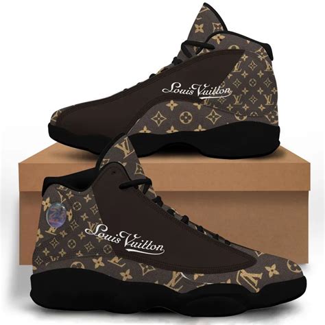 new louis vuitton lv brown air jordan 13 sneakers shoes for men women