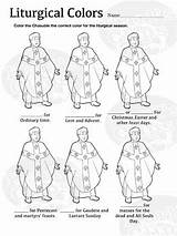 Liturgical Colors Coloring Pages By Karls Clips  TPT sketch template