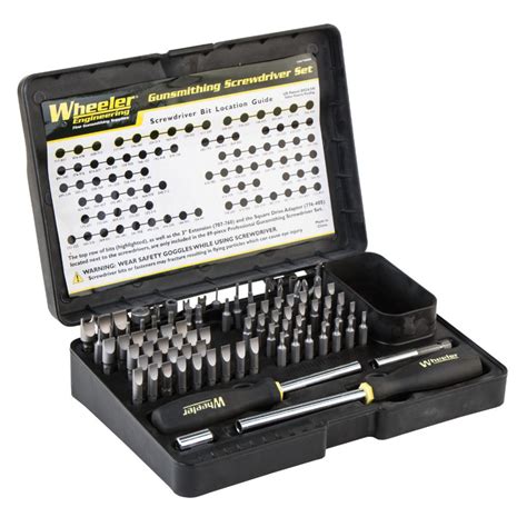 Wheeler 89 Piece Professional Gunsmithing Screwdriver Set | Big Tex ...