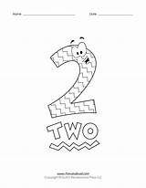 Number 2 Coloring Pages For Toddlers sketch template