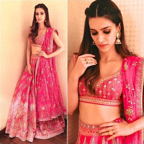 Kriti Sanon in Embroidered Lehenga - Saree Blouse Patterns