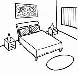 Beautiful And Modern Bedroom Coloring Pages  sketch template