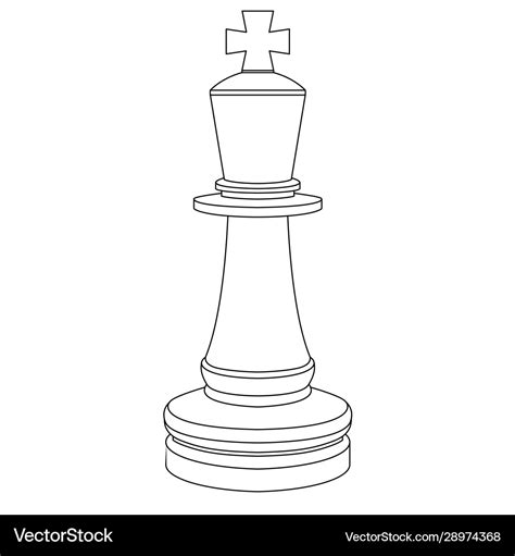 Chess King Drawing