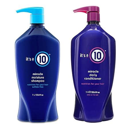 Amazon.com : It's A 10 Miracle Moisture Shampoo 33.8 Oz & Daily Conditioner 33.8 Oz Duo ...