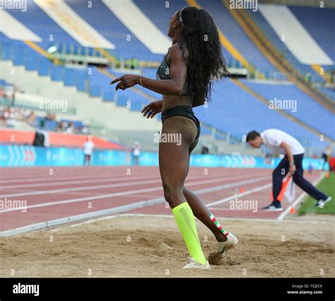 ROME, ITALY - JUN 06: Caterine Ibarguen of Colombia competes in the ...