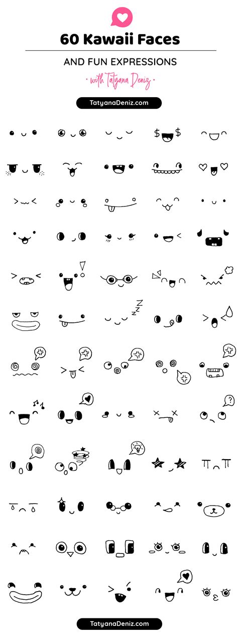 How To Draw Cute Kawaii Faces